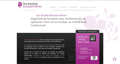 Desktop Screenshot of escalesbuissonnieres.fr