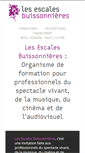 Mobile Screenshot of escalesbuissonnieres.fr