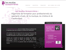 Tablet Screenshot of escalesbuissonnieres.fr